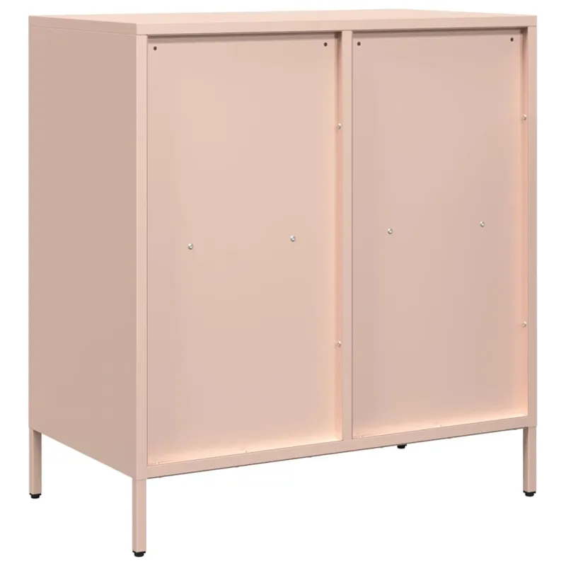 Šoninė spintelė, rožinė, 68x39x73,5cm, šaltai valcuotas plienas