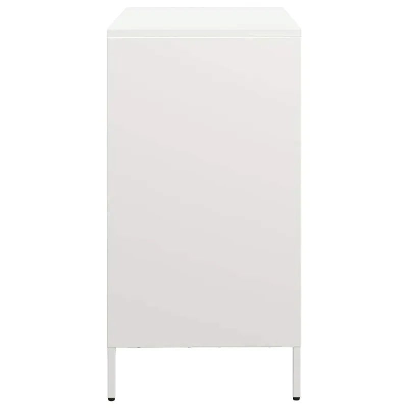Šoninė spintelė, balta, 68x39x73,5cm, šaltai valcuotas plienas