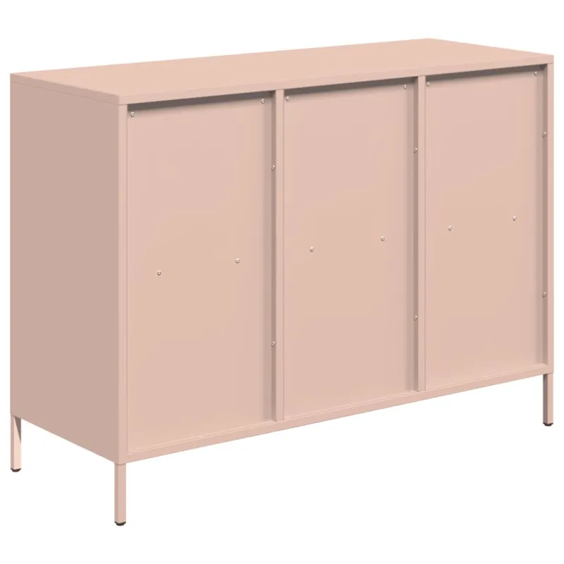 Šoninė spintelė, rožinė, 101,5x39x73,5cm, plienas