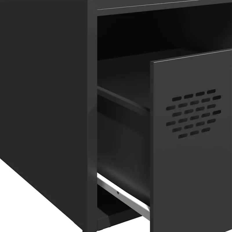 Highboard Black 35x39x103,5 cm Plienas