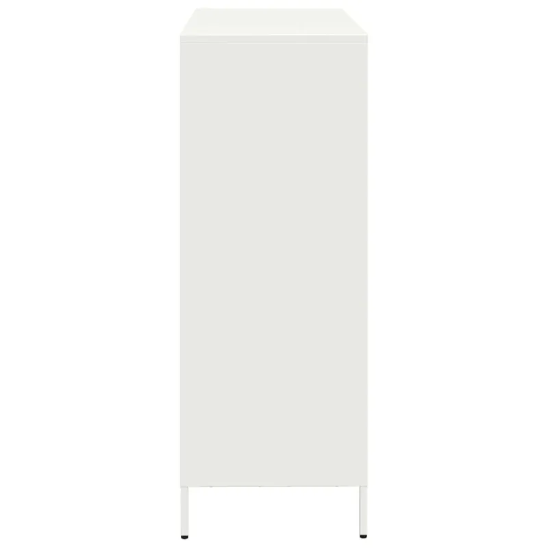 Komoda, baltos spalvos, 101,5x39x103,5cm, plienas