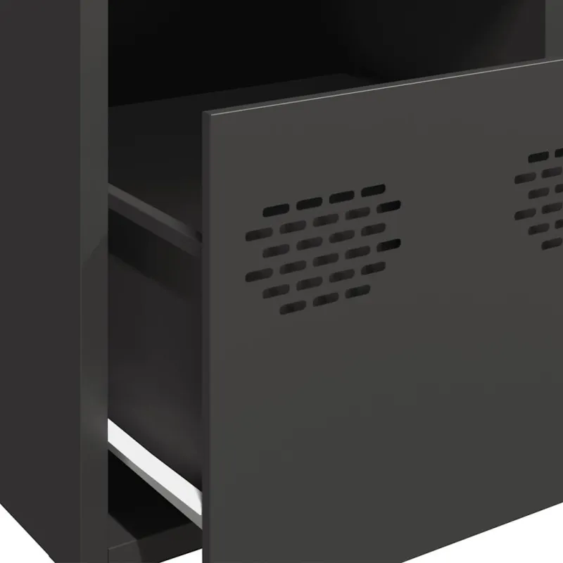 Highboard Black 39x35x103,5 cm Plienas