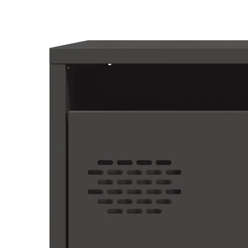 Highboard Black 39x35x103,5 cm Plienas