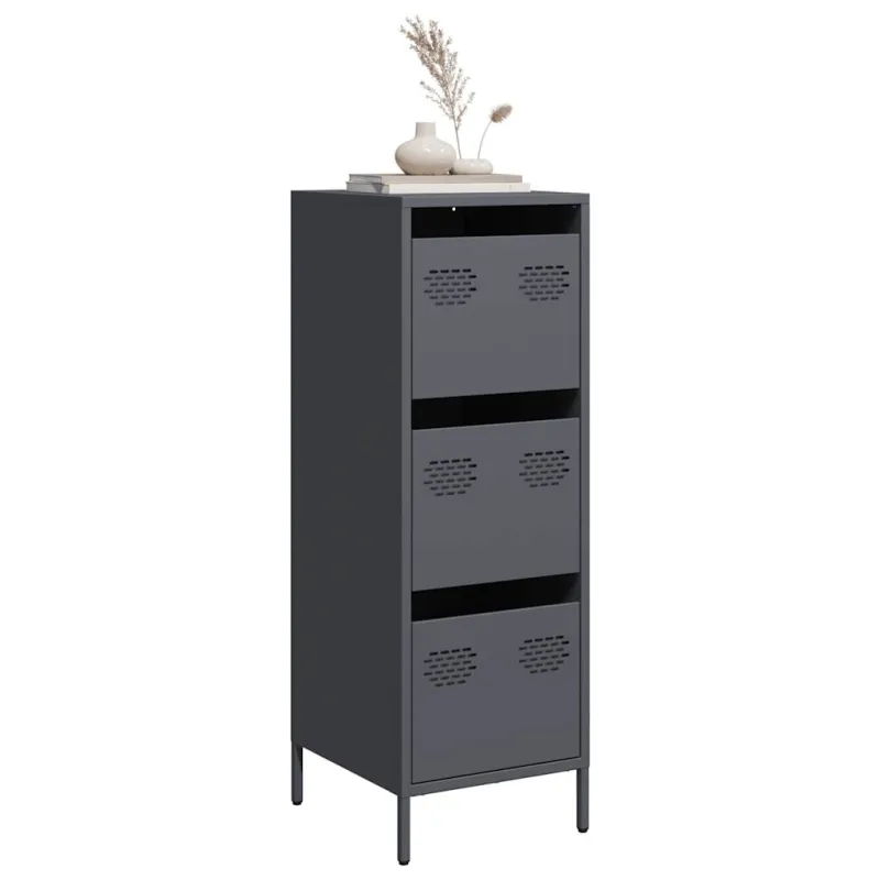 Highboard Antracitas 39x35x103,5 cm Plienas