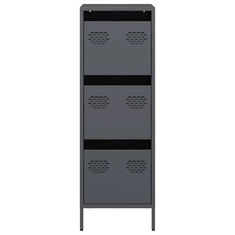 Highboard Antracitas 39x35x103,5 cm Plienas