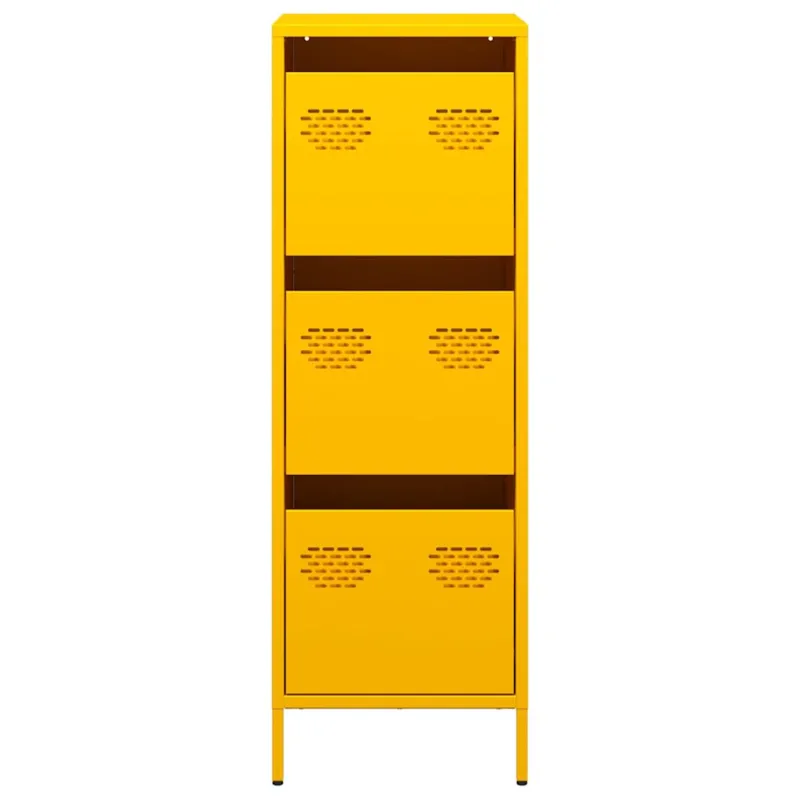 Highboard Garstyčių geltona 39x35x103,5 cm Plienas