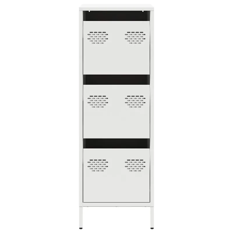 Highboard White 39x35x103,5 cm Plienas
