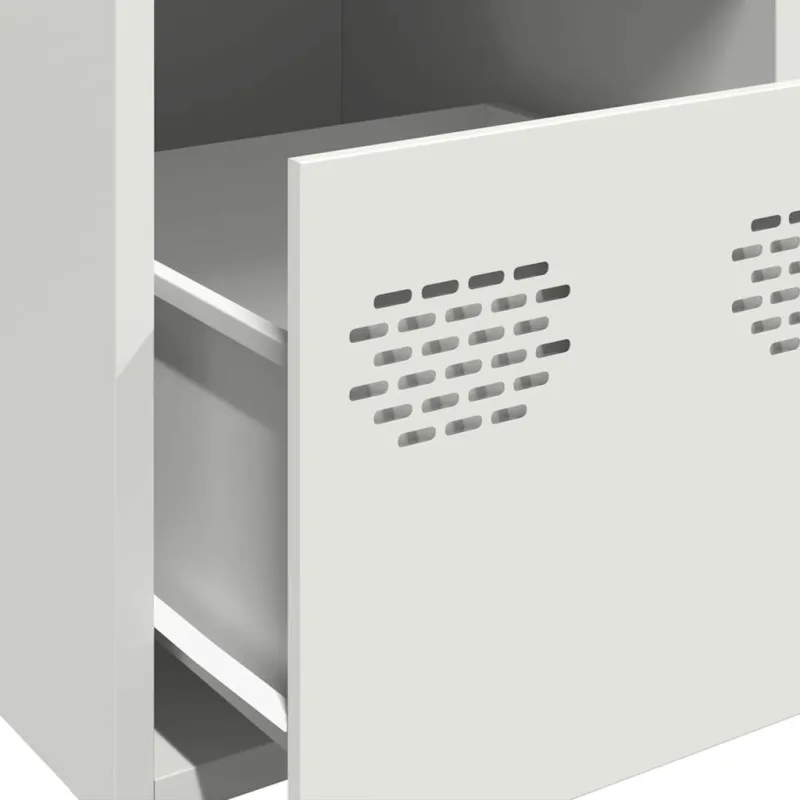 Highboard White 39x35x103,5 cm Plienas