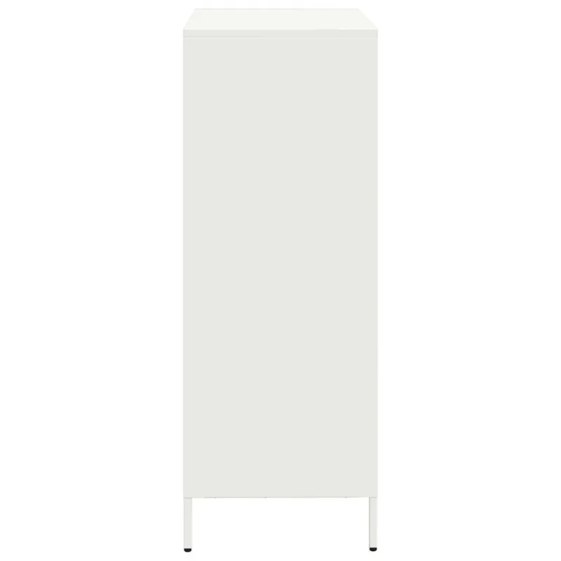 Komoda, baltos spalvos, 68x39x103,5cm, plienas