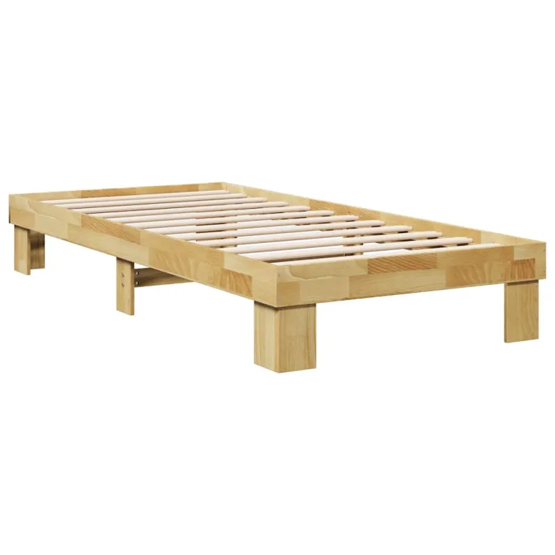 Lovos rėmas be čiužinio 75x190 cm ąžuolo masyvo