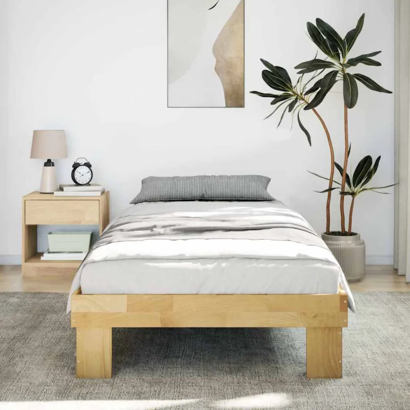 Lovos rėmas be čiužinio 75x190 cm ąžuolo masyvo