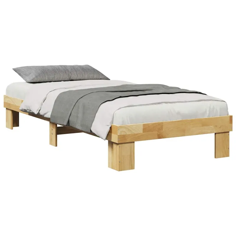 Lovos rėmas be čiužinio 75x190 cm ąžuolo masyvo