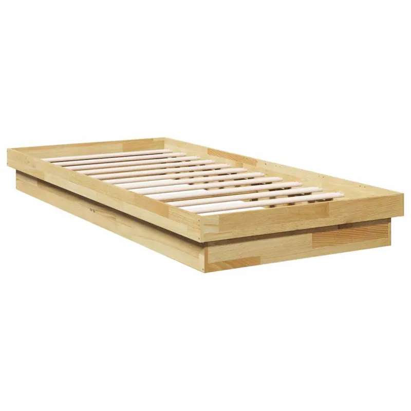 lovos rėmas be čiužinio 100x200 cm ąžuolo masyvo
