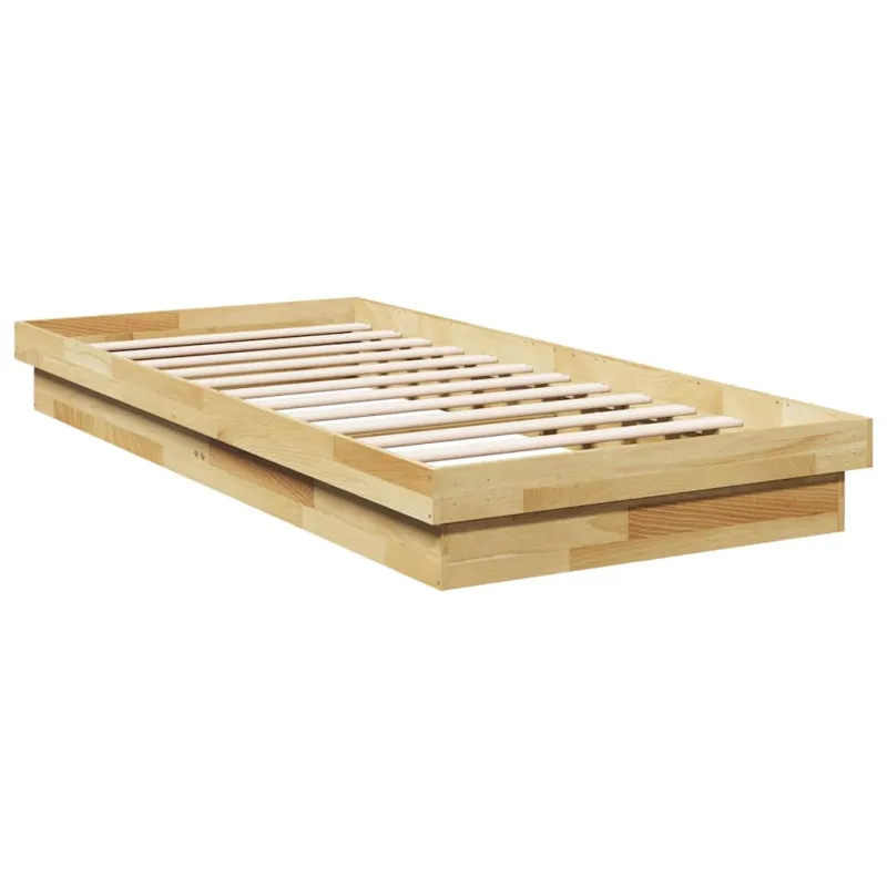 lovos rėmas be čiužinio 75x190 cm ąžuolo masyvo