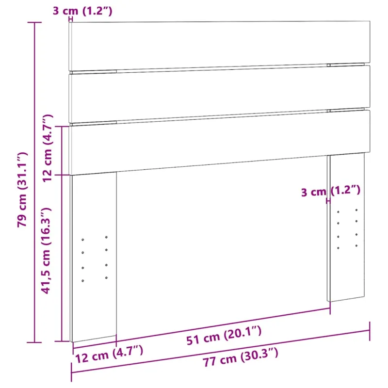 galvūgalis 75 cm ąžuolo masyvo