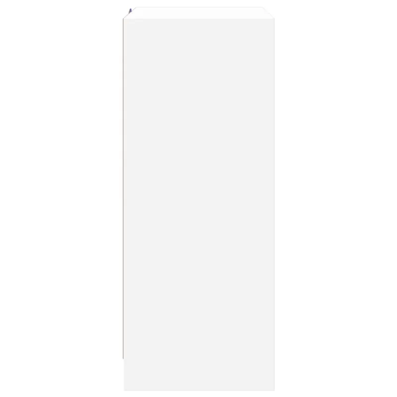 Šoninė spintelė su LED, balta, 77x34x85cm, apdirbta mediena