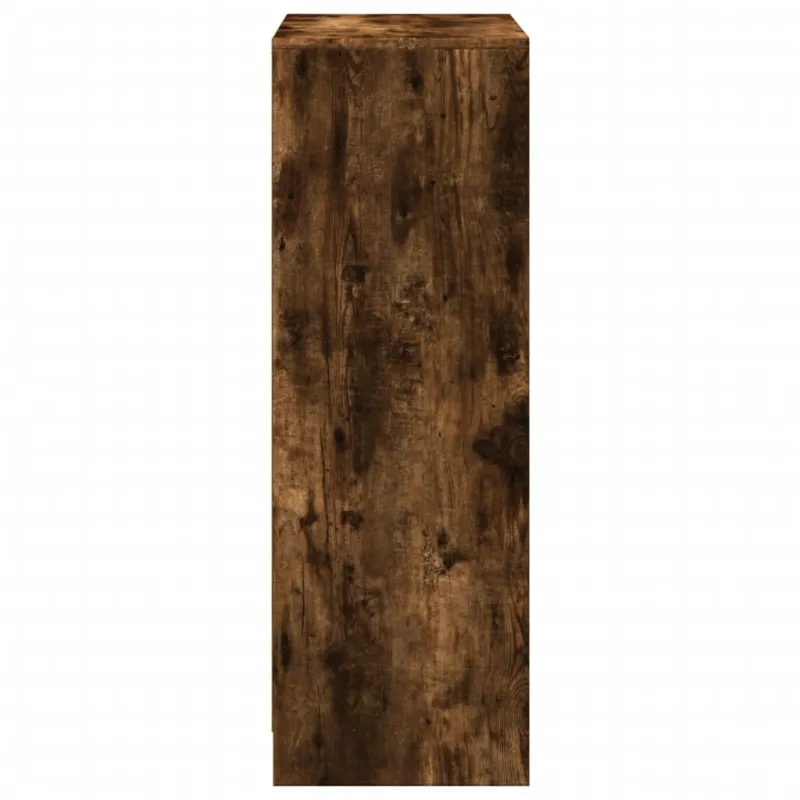 Šoninė spintelė su LED, dūminio ąžuolo, 72x34x100cm, mediena