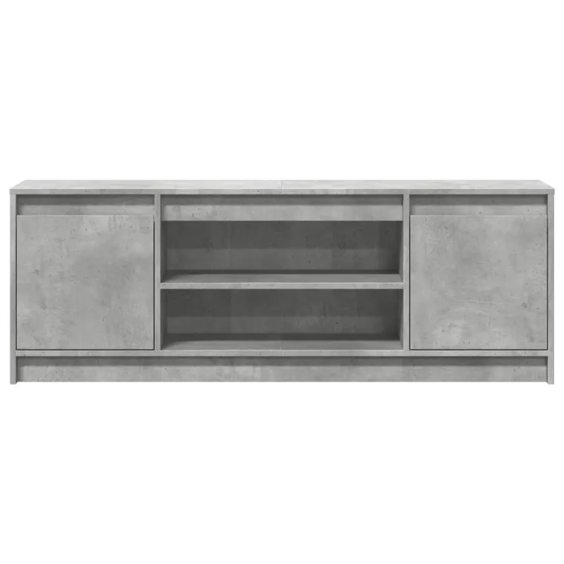 Televizoriaus spintelė su LED, betono, 139,5x34x50cm, mediena