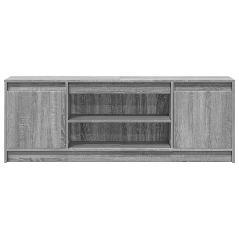Televizoriaus spintelė su LED, pilka, 139,5x34x50cm, mediena