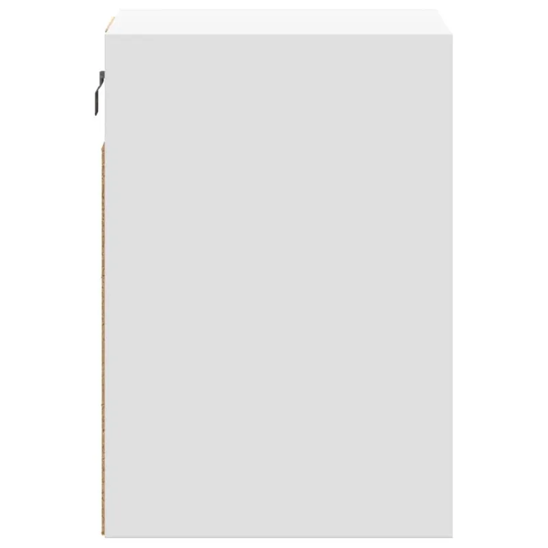 Sieninės TV spintelės su LED, 2vnt., baltos, 41x31x45cm