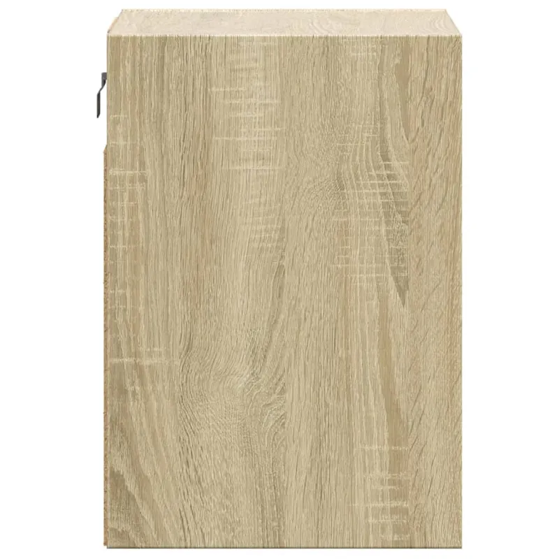 Sieninė TV spintelė su LED lemputėmis, ąžuolo, 41x31x45cm