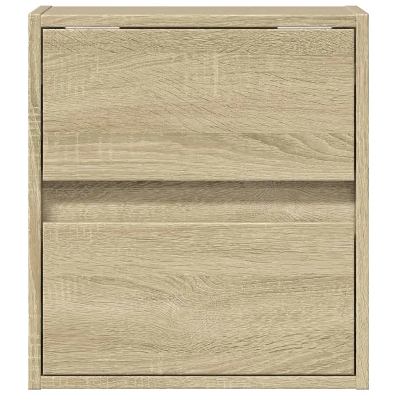 Sieninės TV spintelės su LED, 2vnt., sonoma ąžuolo, 41x31x45cm