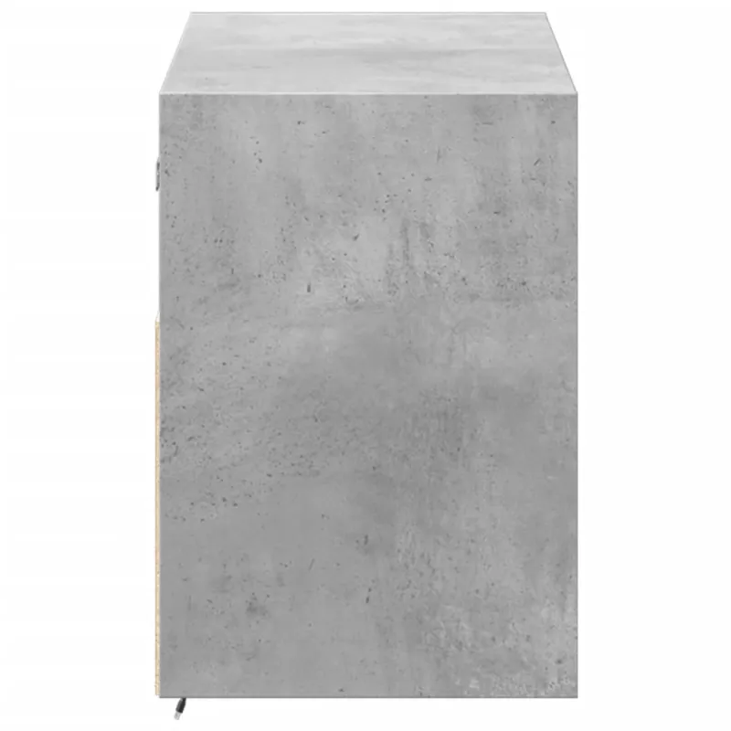 Sieninė TV spintelė su LED lemputėmis, betono, 100x31x45cm