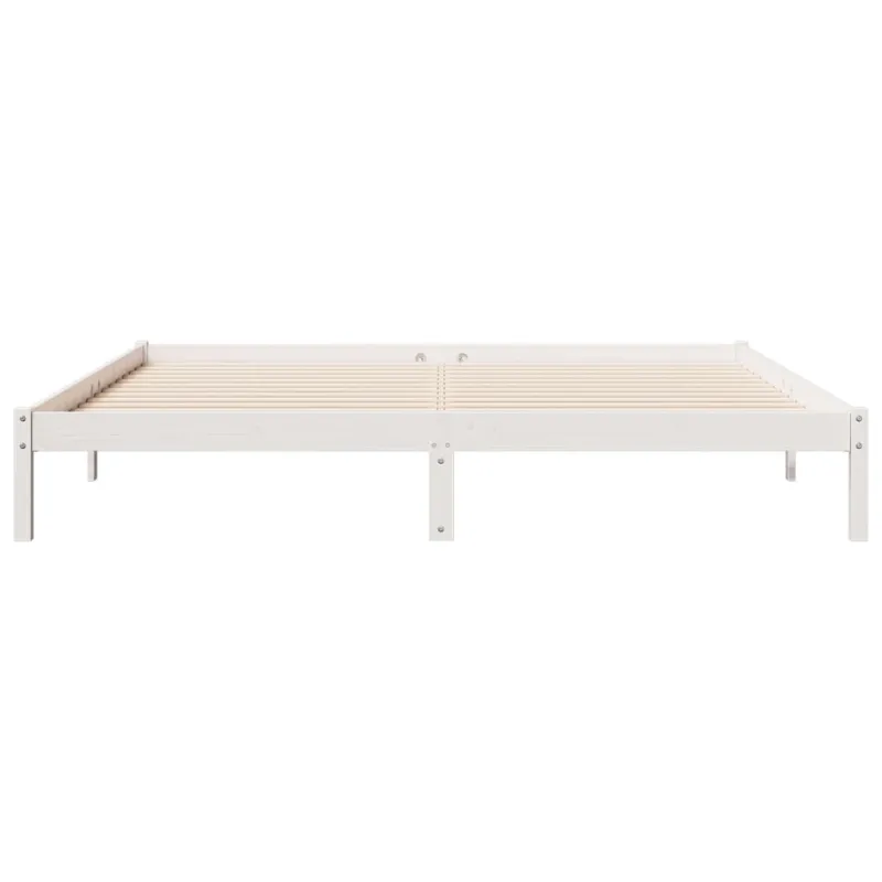 Lovos rėmas be čiužinio, baltas, 180x210cm, pušis, itin ilgas