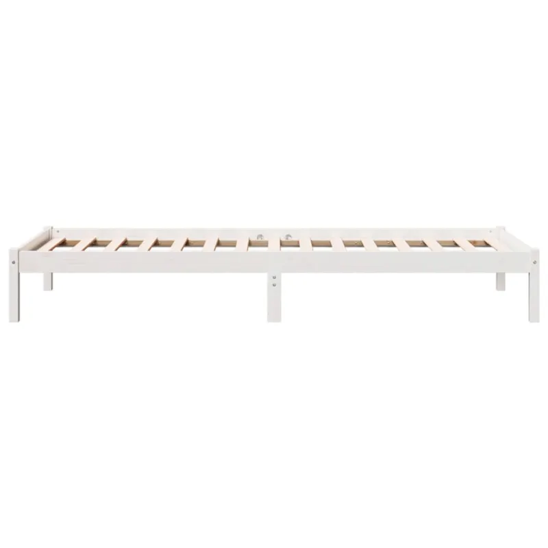 Lovos rėmas be čiužinio, baltas, 100x220cm, pušis, itin ilgas