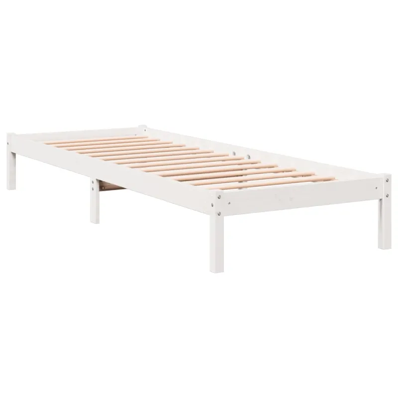 Lovos rėmas be čiužinio, baltas, 100x220cm, pušis, itin ilgas