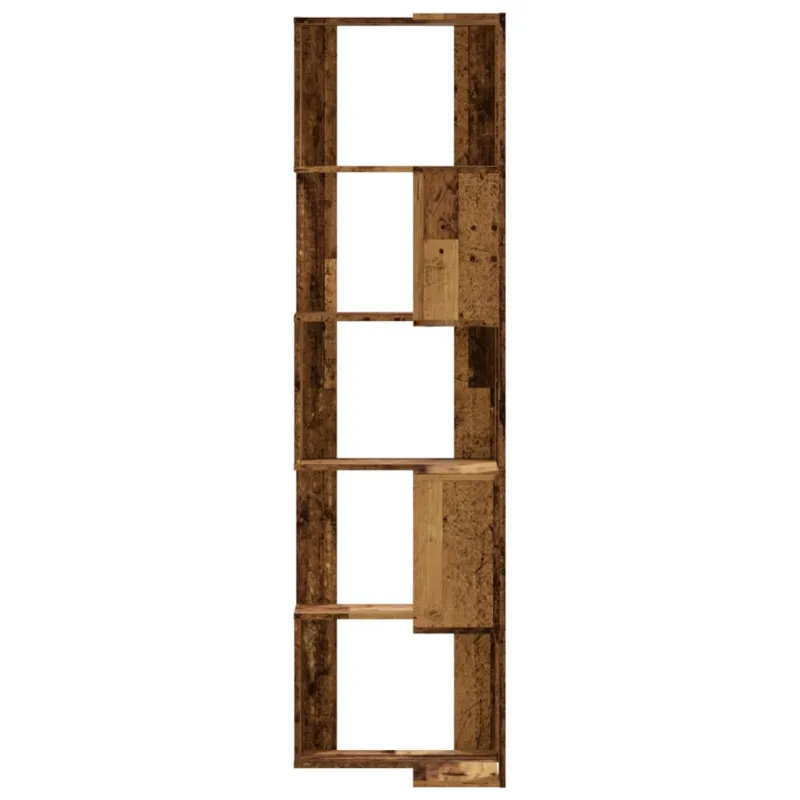 Kampinė spinta, 5 aukštų, medienos, 50x50x179cm, mediena