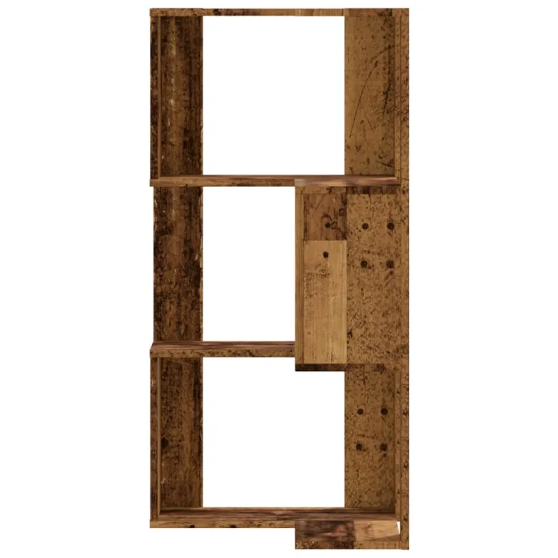 Kampinė spinta, 3 aukštų, medienos, 50x50x102cm, mediena