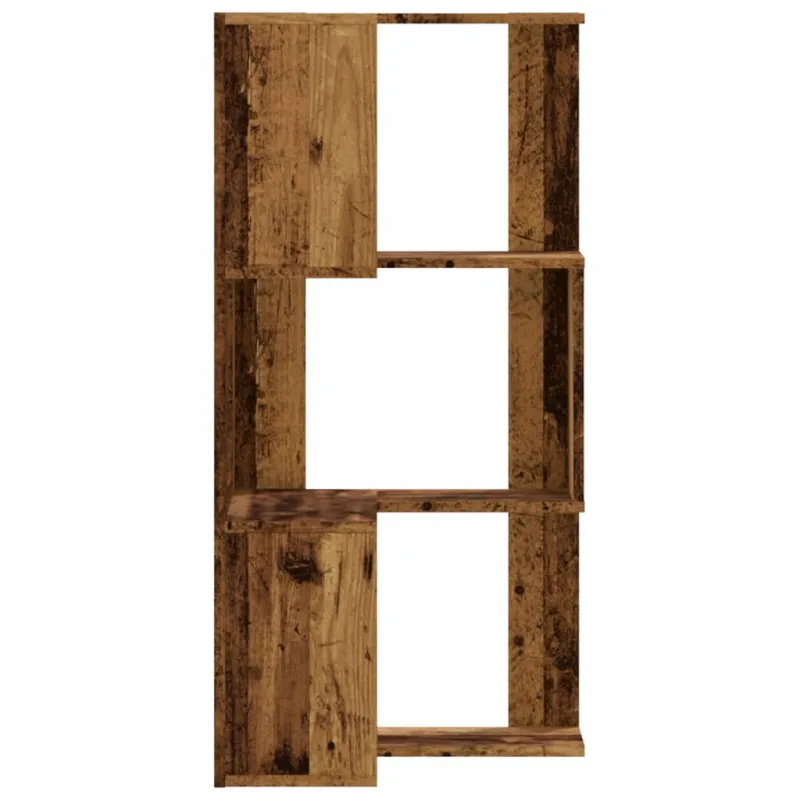 Kampinė spinta, 3 aukštų, medienos, 50x50x102cm, mediena