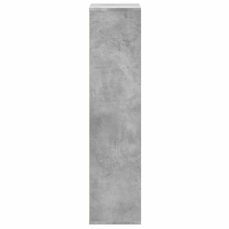 Knygų spinta, betono pilka, 50x25x105cm, apdirbta mediena