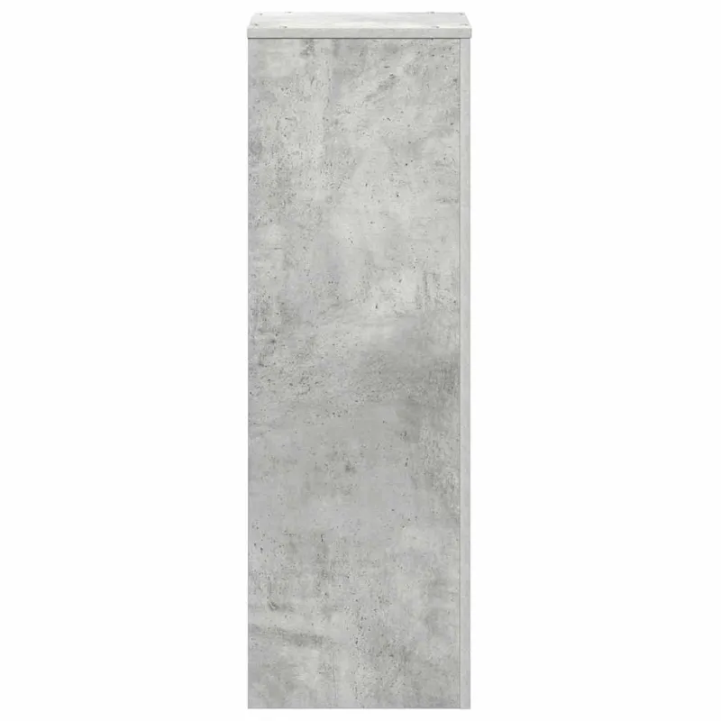 Stovas augalams, betono pilkas, 33x33x100cm, apdirbta mediena