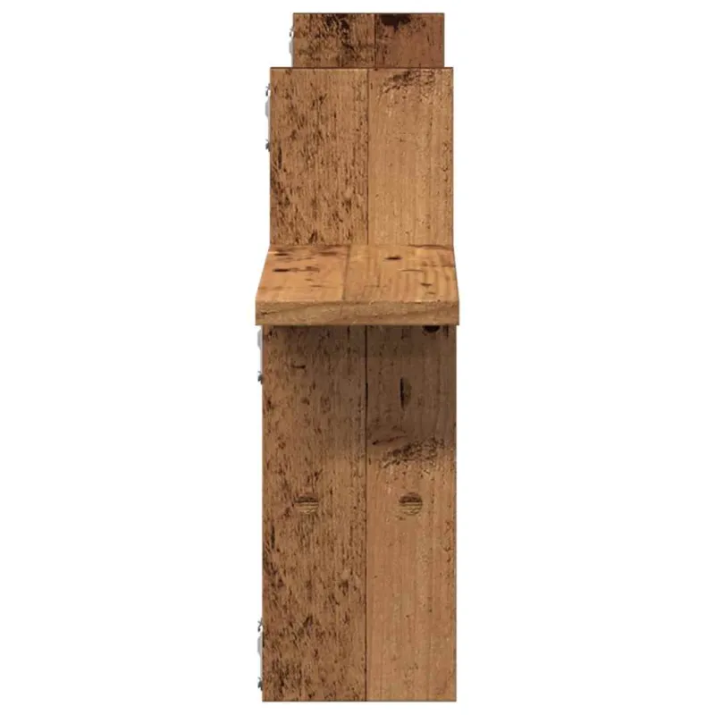 Sieninės lentynos, 2vnt., medienos, 38x12x38cm, mediena
