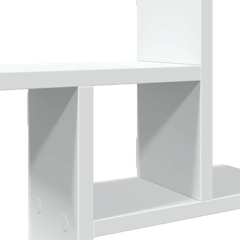 Sieninės lentynos, 2vnt., baltos, 50x12x50cm, apdirbta mediena