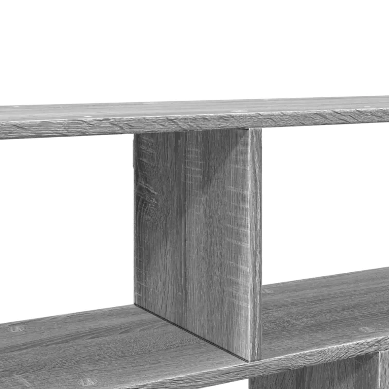 Sieninė lentyna, pilka ąžuolo, 100x25x50cm, apdirbta mediena