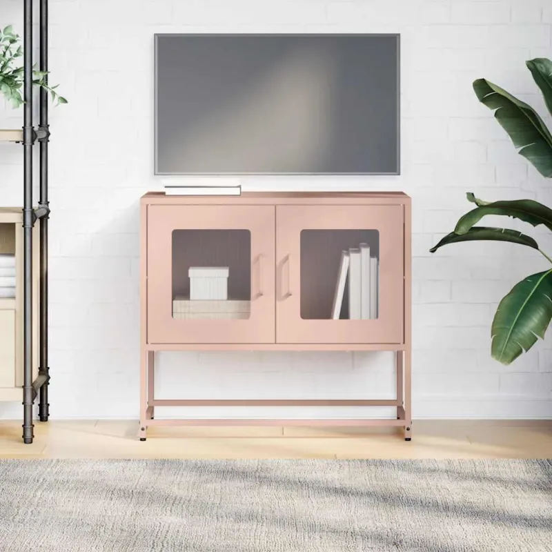 televizoriaus spintelė rožinė šaltai valcuotas plienas