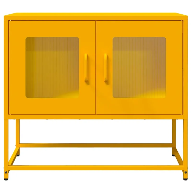 televizoriaus spintelė garstyčių geltona 68x39x60,5 cm