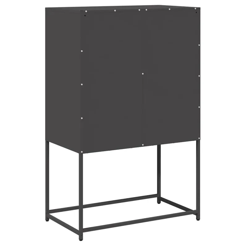 Highboard Black 68x39x107 cm Plienas
