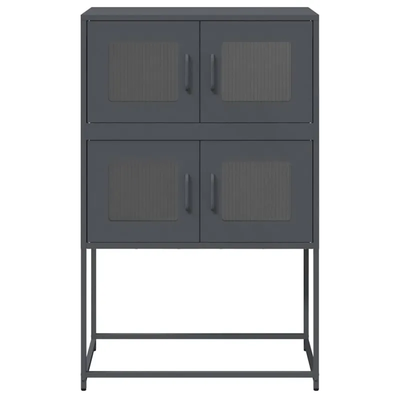Highboard Antracitas 68x39x107 cm Plienas