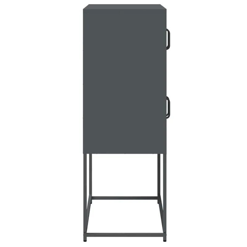 Highboard Antracitas 68x39x107 cm Plienas