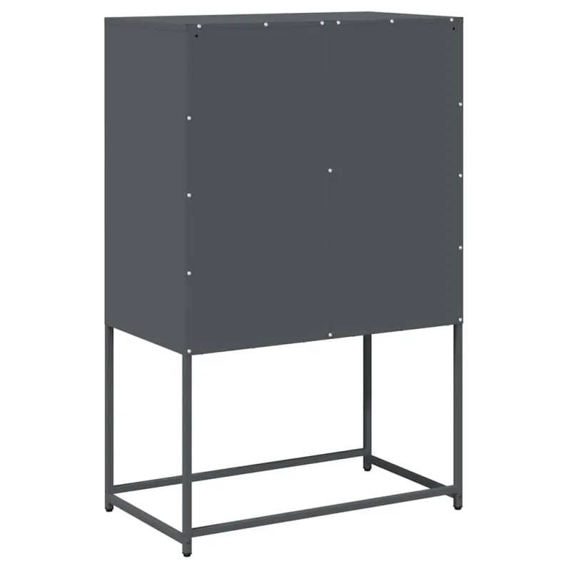 Highboard Antracitas 68x39x107 cm Plienas