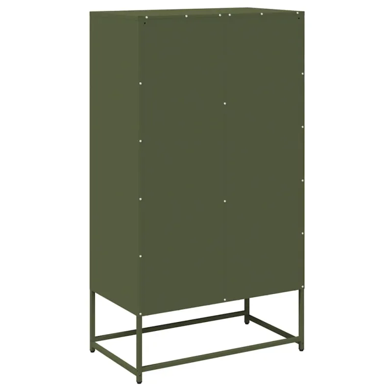 Highboard Olive Green 68x39x123 cm Plienas