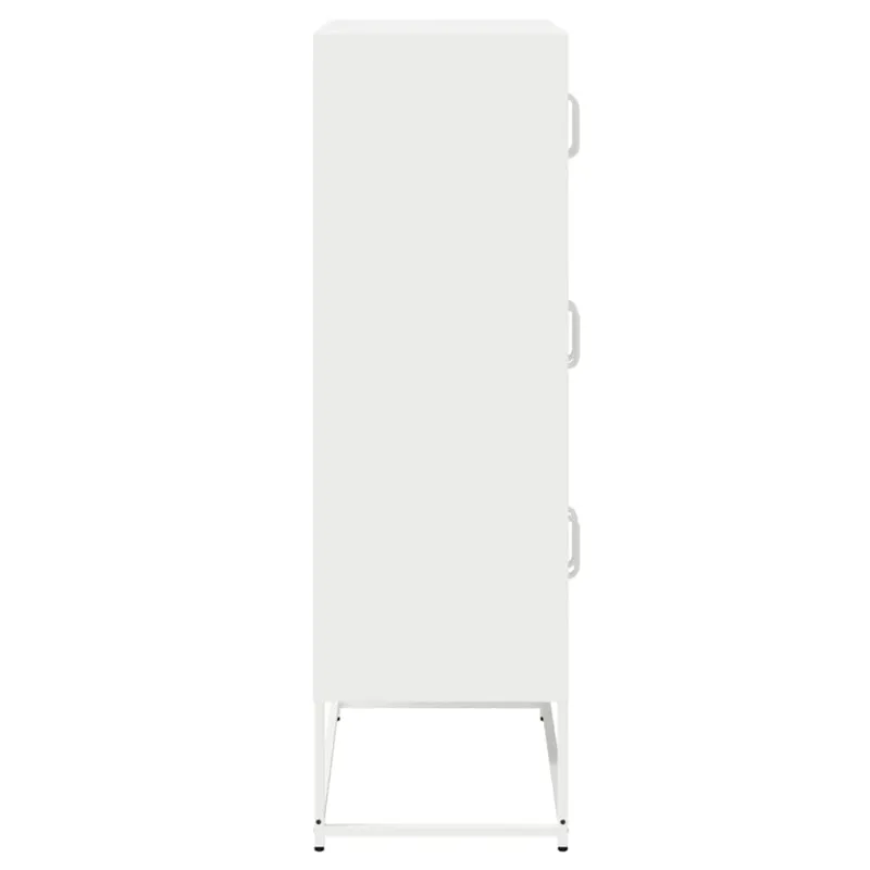 Highboard White 68x39x123 cm Plienas