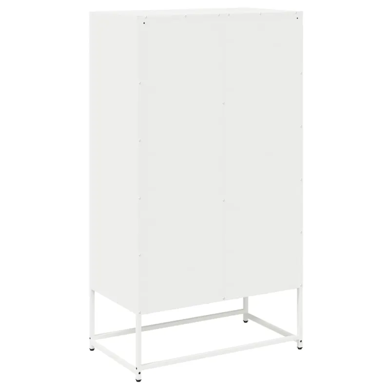 Highboard White 68x39x123 cm Plienas