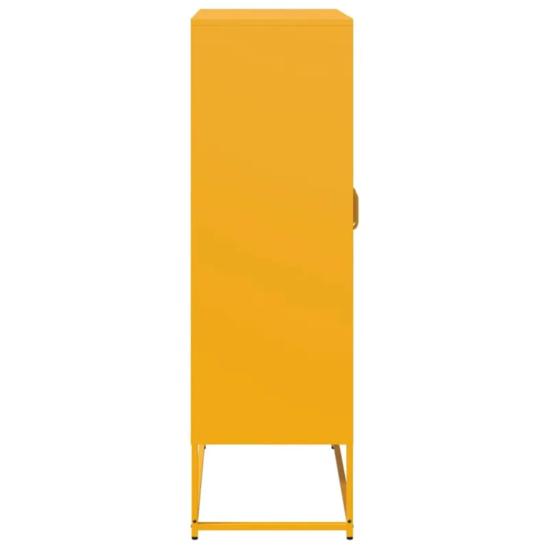 Highboard Garstyčių geltona 68x39x123 cm Plienas