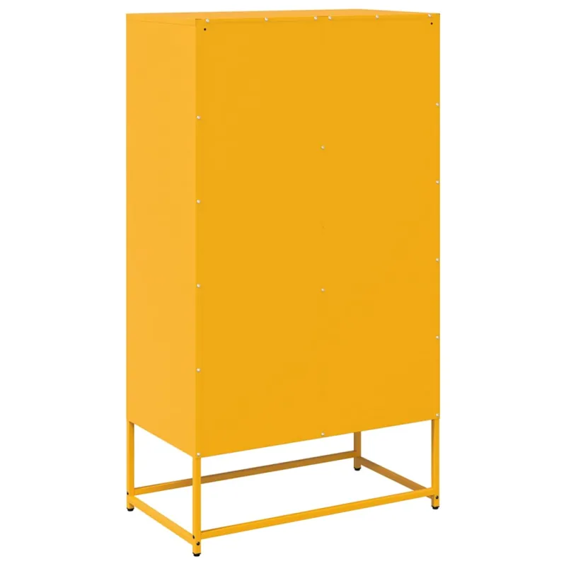 Highboard Garstyčių geltona 68x39x123 cm Plienas