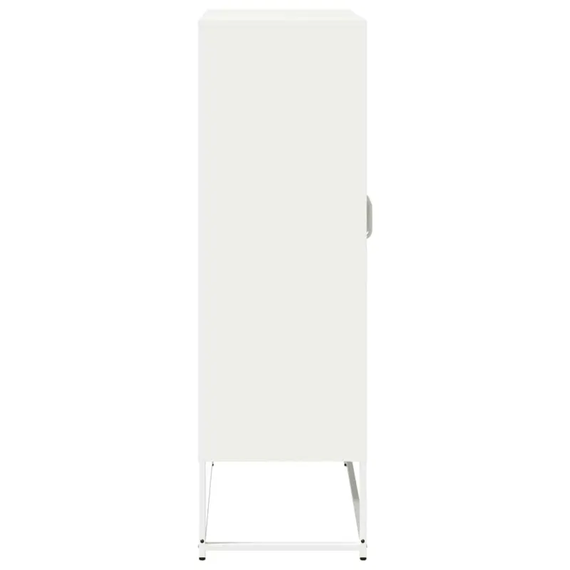 Highboard White 68x39x123 cm Plienas